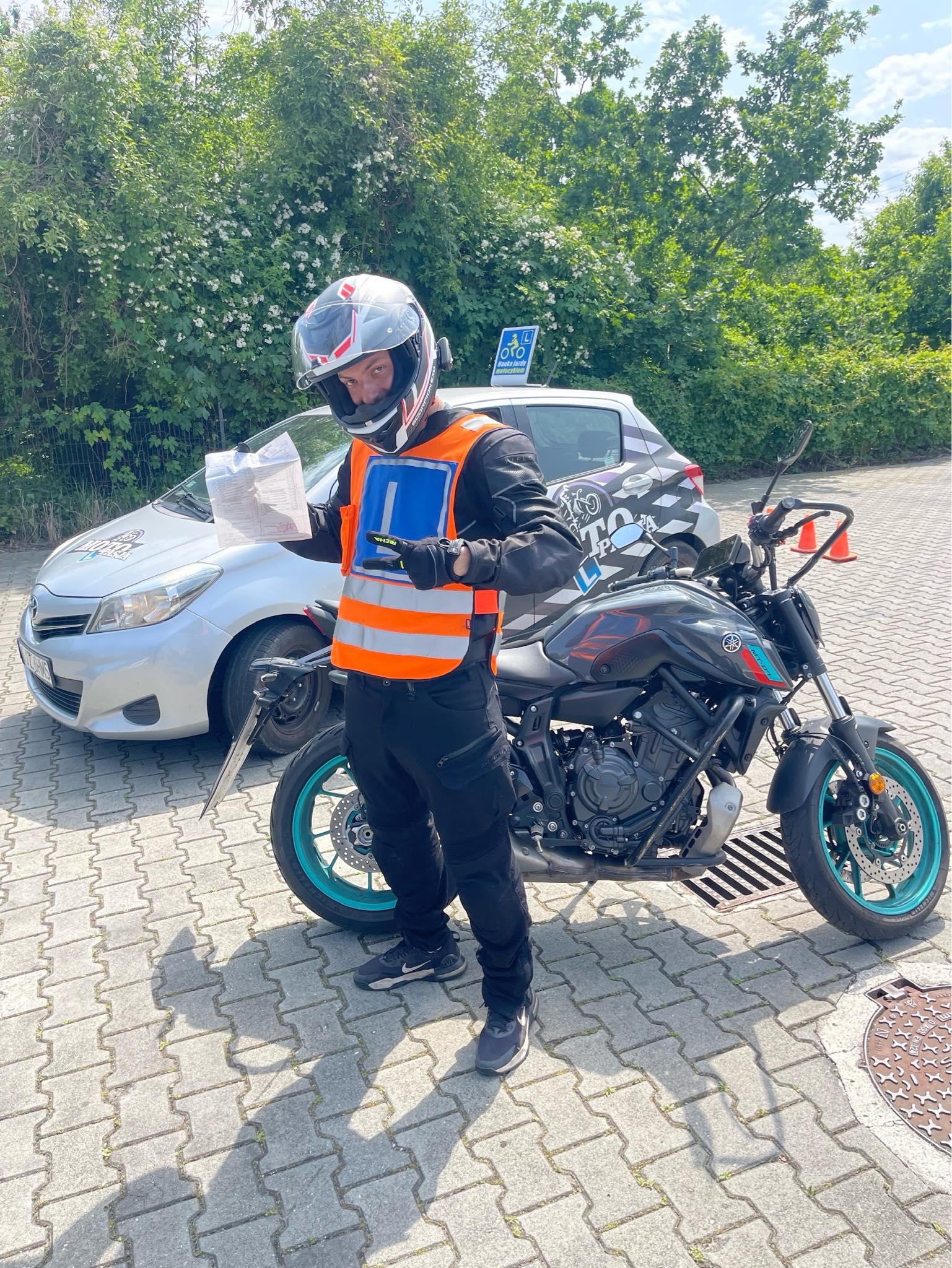 Adam zdał prawo jazdy w Moto Pasja